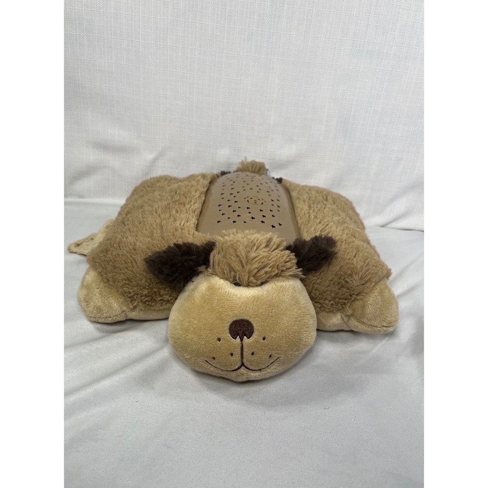 Dream Lites Pillow Pets Snuggly Puppy Night Light Projector Plush Brown Dog